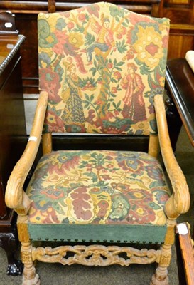Lot 1281 - A carved armchair in the 17th century style