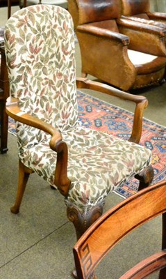 Lot 1305 - A Chippendale style armchair