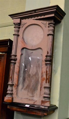 Lot 1341 - A Vienna type weight driven wall clock
