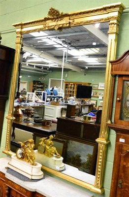 Lot 1358 - A large over mantel mirror