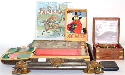 Lot 7 - A quantity of miscellaneous items including children's books; card and card case; reproduction...