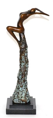 Lot 24 - Jennine Parker, contemporary bronze figure titled ";Freedom";, limited edition 179/295