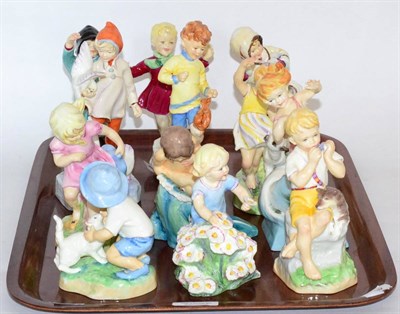 Lot 26 - A set of twelve Royal Worcester months of the year figures modelled by F G Doughty