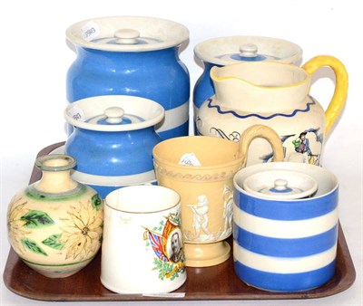 Lot 33 - A Royal Doulton 'Sea Shanty Jug' with various T.G. Green Cornish wares etc (a.f.) (10)