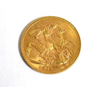 Lot 74 - A gold full sovereign dated 1911