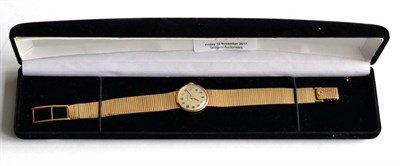 Lot 161 - A 9 carat gold Omega wristwatch