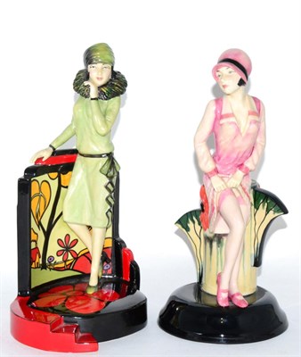 Lot 208 - Two Kevin Francis limited edition figures 'Clarice Cliff Centenary Figure', 'The Clarice Cliff...