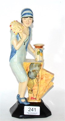 Lot 241 - A Kevin Francis limited edition 185/250 'Clarice Cliff Art Deco Figure' modelled by Andy Moss, with