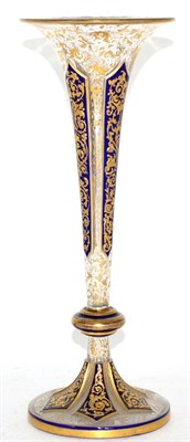 Lot 272 - A 19th century Bohemian glass trumpet vase