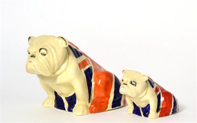 Lot 281 - Two Royal Doulton bulldogs, reg no 645.658