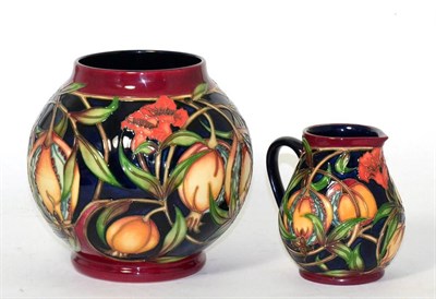 Lot 301 - A Moorcroft pottery 'Plevriana' pattern jug by Rachel Bishop, 2003, with painted and impressed...