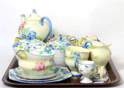 Lot 308 - Circa 1930's Paragon hand painted tea service and another coffee set