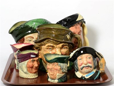 Lot 309 - Eight Royal Doulton character jugs