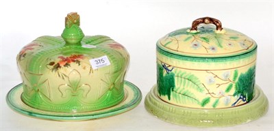 Lot 375 - Majolica stilton and Crown stilton