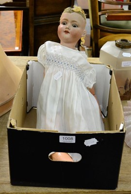 Lot 1008 - An Armand Marseille 390 bisque head doll