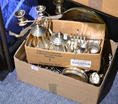 Lot 1090 - Quantity of plated wares