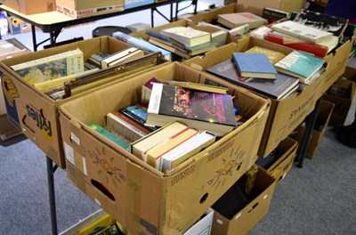 Lot 1111 - A quantity of books including novels (seven boxes)