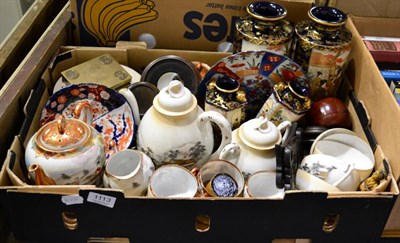 Lot 1113 - A  group of oriental ceramics, mostly Japanese including Satsuma, Kutani and eggshell porcelain...