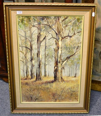 Lot 1135 - C Ingwell, 20th century, trees in landscape, oil on canvas, framed and signed