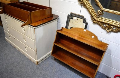 Lot 1143 - A pair of mahogany two tier hanging shelves