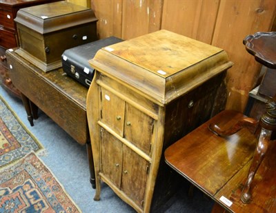 Lot 1167 - A cabinet gramophone and two others