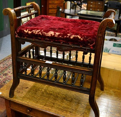 Lot 1178 - A piano stool