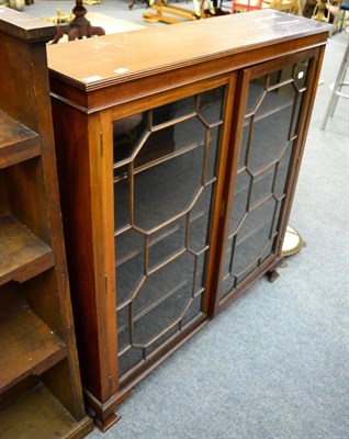 Lot 1183 - A mahogany astragal glazed bookcase