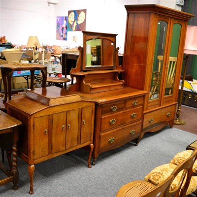 Lot 1192 - A Victorian wardrobe and dressing table