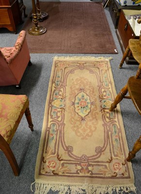 Lot 1193 - Savonnerie design rug, China, together with four other rugs (largest 228cm by 159cm)