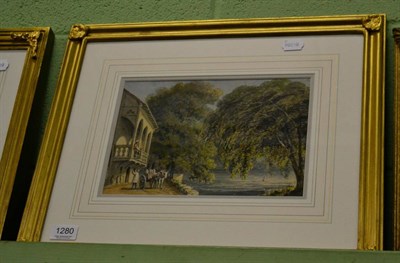 Lot 1280 - The Mill at Guys Cliff, landscape, watercolour, Warwick, dated 1846