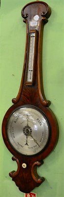 Lot 1325 - A mahogany wheel barometer signed James Usher & Son, Cornhill, Lincoln, circa 1850