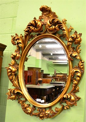 Lot 1329 - Reproduction gilt framed mirror