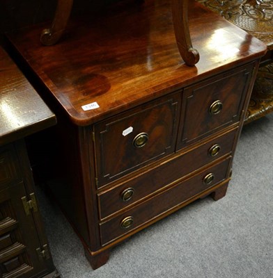 Lot 1346 - A mahogany commode