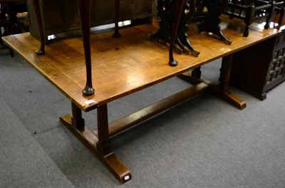 Lot 1349 - An oak refectory table