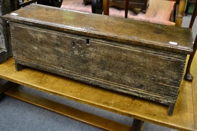 Lot 1350 - An 18th century oak kist