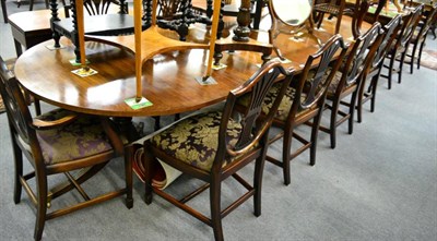 Lot 1356 - A twelve seater dining table