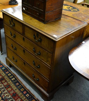 Lot 1370 - A 19th century mahogany four height chest of drawers of small proportions