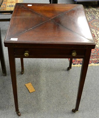 Lot 1408 - An envelope card table