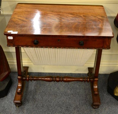 Lot 1472 - Early Victorian mahogany sewing table