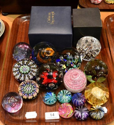 Lot 14 - A collection of Caithness, Uredale, Selkirk and other glass paperweights