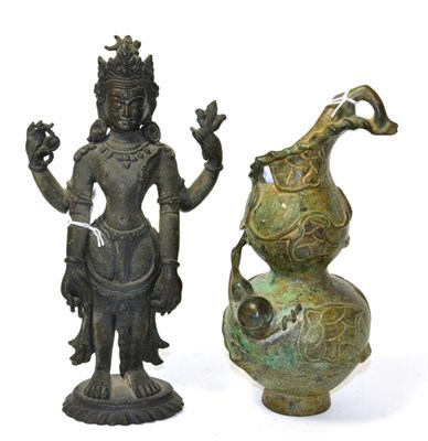 Lot 43 - Two bronze statues