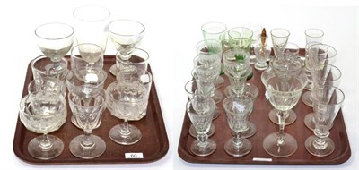 Lot 60 - A collection of early 19th, Victorian and 20th century glasses