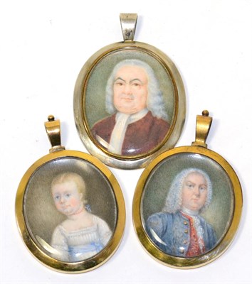 Lot 78 - A set of three miniatures from the Starkey Bend family