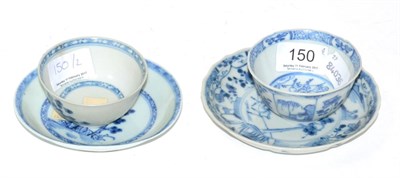 Lot 150 - A Nanking Cargo tea bowl and saucer and a Ca Mau tea bowl and saucer