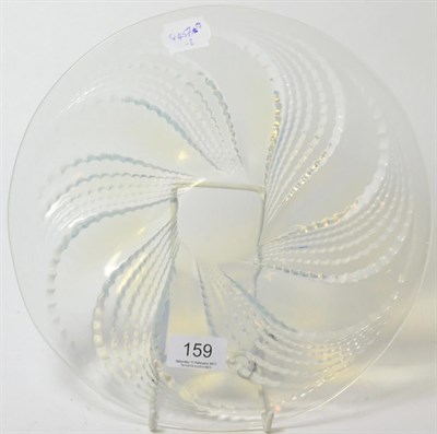 Lot 159 - A Renee Lalique opalescent plate