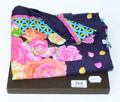Lot 164 - Patek Philippe purple and floral silk scarf, in original box
