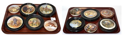 Lot 227 - Twelve various framed and unframed pot lids