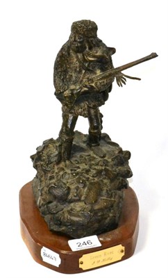 Lot 246 - A bronze figure of a frontiersman, titled Green River by J P Kelley signed