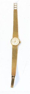 Lot 267 - A 9ct gold lady's wristwatch, signed Longines