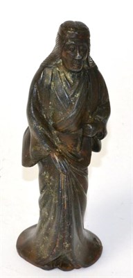 Lot 336 - A Chinese bronze figure